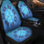 Hawaii Turtle Hibiscus Blue Car Seat Covers - AH - Polynesian Pride