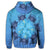 Hawaii Turtle Hibiscus Blue Zip Hoodie - Polynesian Pride
