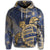 Hawaii Turtle Hibiscus Gold Zip Hoodie Kyn Style - Polynesian Pride