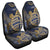 Hawaii Turtle Hibiscus Gold Car Seat Covers - Kyn Style - AH Universal Fit Black - Polynesian Pride