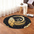 Hawaii Turtle Hibiscus Map Polynesian Round Carpet - AH - Polynesian Pride