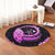 Hawaii Turtle Hibiscus Map Polynesian Round Carpet Pink - AH - Polynesian Pride