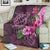 Hawaii Turtle Hibiscus Pink Simple Premium Blankets - AH - Polynesian Pride