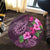 Hawaii Turtle Hibiscus Pink Simple Round Carpet - AH - Polynesian Pride