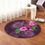 Hawaii Turtle Hibiscus Pink Simple Round Carpet - AH - Polynesian Pride