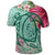 Hawaii Turtle Hibiscus Plumeria Polo Shirt Hug Style - Polynesian Pride