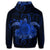 Hawaii Turtle Hibiscus Polynesian Zip Hoodie Full Style Blue - Polynesian Pride