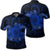 Hawaii Turtle Hibiscus Polynesian Polo Shirt Full Style Blue Unisex Black - Polynesian Pride