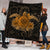 Hawaii Turtle Hibiscus Polynesian Premium Quilts - Full Style - Gold - AH - Polynesian Pride