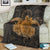 Hawaii Turtle Hibiscus Polynesian Premium Blankets - Full Style - Gold - AH - Polynesian Pride