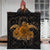 Hawaii Turtle Hibiscus Polynesian Premium Quilts - Full Style - Gold - AH - Polynesian Pride