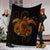 Hawaii Turtle Hibiscus Polynesian Premium Blankets - Full Style - Gold - AH - Polynesian Pride