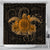 Hawaii Turtle Hibiscus Polynesian Shower Curtain - Full Style - Gold - AH 177 x 172 (cm) Black - Polynesian Pride