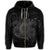 Hawaii Turtle Hibiscus Polynesian Zip Hoodie Full Style Gray - Polynesian Pride
