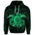 Custom Hawaii Turtle Hibiscus Polynesian Hoodie Full Style Green - Polynesian Pride