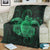 Hawaii Turtle Hibiscus Polynesian Premium Blankets - Full Style - Green - AH - Polynesian Pride