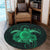 Hawaii Turtle Hibiscus Polynesian Round Carpet - Full Style - Green - AH - Polynesian Pride