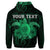 Custom Hawaii Turtle Hibiscus Polynesian Hoodie Full Style Green - Polynesian Pride