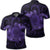 Hawaii Turtle Hibiscus Polynesian Polo Shirt Full Style Purple Unisex Black - Polynesian Pride