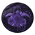 Hawaii Turtle Hibiscus Polynesian Round Carpet - Full Style - Purple - AH Round Carpet Luxurious Plush - Polynesian Pride