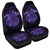 Hawaii Turtle Hibiscus Polynesian Car Seat Covers - Full Style - Purple - AH Universal Fit Black - Polynesian Pride