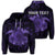 Custom Hawaii Turtle Hibiscus Polynesian Hoodie Full Style Purple Unisex Art - Polynesian Pride