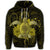 Hawaii Turtle Hibiscus Polynesian Zip Hoodie Full Style Yellow - Polynesian Pride