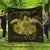 Hawaii Turtle Hibiscus Polynesian Premium Quilts - Full Style - Yellow - AH Black - Polynesian Pride