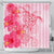 Hawaii Turtle Hibiscus Vintage Pink Shower Curtain - AH 177 x 172 (cm) Black - Polynesian Pride