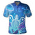 Hawaii Turtle Jellyfish Coral Polo Shirt Galaxy Polo Shirt - Polynesian Pride