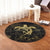 Hawaii Turtle Kanaka Golden Round Carpet - AH - Polynesian Pride