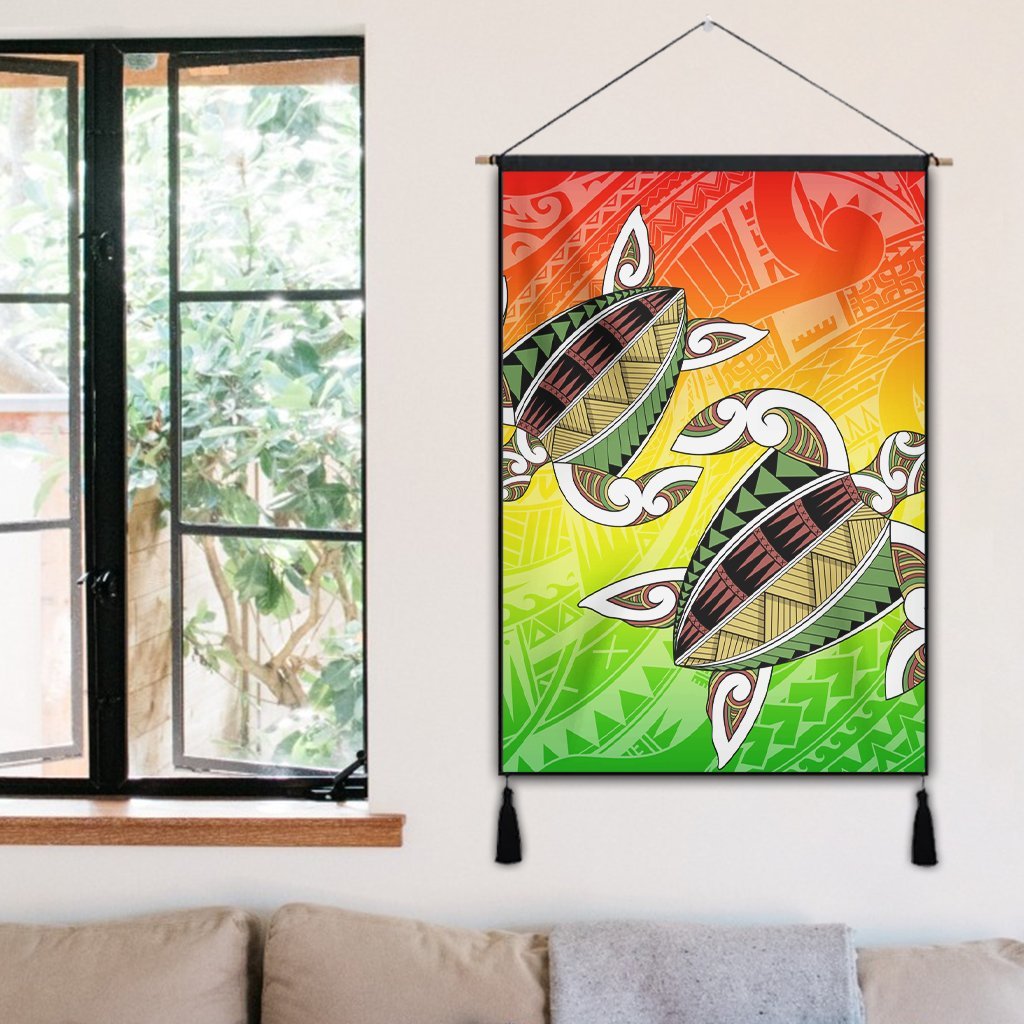Hawaii Turtle Kanaka Maoli Hanging Poster - AH - Polynesian Pride