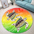 Hawaii Turtle Kanaka Maoli Round Carpet - AH - Polynesian Pride