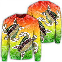 Hawaii Turtle Kanaka Maoli Sweatshirt - AH Unisex Black - Polynesian Pride
