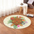 Hawaii Turtle Life Hibiscus Design Round Carpet - AH - Polynesian Pride