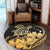 Hawaii Turtle Map Polynesian Round Carpet Safety - AH - Polynesian Pride