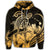 Hawaii Turtle Map Polynesian Zip Hoodie Safety - Polynesian Pride