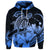 Custom Hawaii Turtle Map Polynesian Hoodie Safety Blue - Polynesian Pride