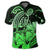 Hawaii Turtle Map Polynesian Polo Shirt Safety Green - Polynesian Pride