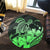 Hawaii Turtle Map Polynesian Round Carpet Safety Green - AH - Polynesian Pride