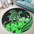 Hawaii Turtle Map Polynesian Round Carpet Safety Green - AH - Polynesian Pride