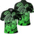 Hawaii Turtle Map Polynesian Polo Shirt Safety Green Unisex Black - Polynesian Pride