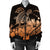 Hawaii Turtle Map Polynesian Bomber Jacket Safety Orange - AH - Polynesian Pride