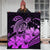 Hawaii Turtle Map Polynesian Premium Quilts Safety Pink - AH - Polynesian Pride