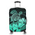 Hawaii Turtle Map Polynesian Luggage Covers Safety Turquoise - AH Black - Polynesian Pride