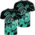 Hawaii Turtle Map Polynesian T Shirt Safety Turquoise Unisex Black - Polynesian Pride