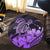 Hawaii Turtle Map Polynesian Round Carpet Safety Violet 2 - AH - Polynesian Pride