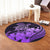 Hawaii Turtle Map Polynesian Round Carpet Safety Violet 2 - AH - Polynesian Pride