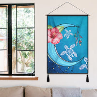 Hawaii Turtle Moon Dream Hanging Poster - AH - Polynesian Pride