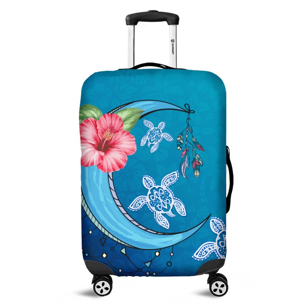 Hawaii Turtle Moon Dream Luggage Covers - AH Black - Polynesian Pride